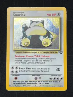 Pokemon Snorlax 11/64 - Jungle Unlimited Holofoil LP - Image 1