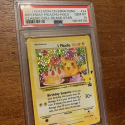 2021 POKEMON CELEBRATIONS CLASSIC COLLECTION #24 BIRTHDAY PIKACHU-HOLO PSA 10 - Image 3