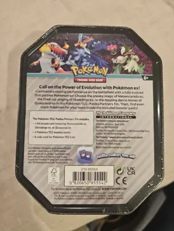 Pokemon TCG Paldea Partners Tin featuring Skeledirge ex New/Sealed - Image 2