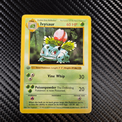 Pokemon Ivysaur Base Set Shadowless Grey Stamp 30/102 Uncommon 1st Edition - Image 1