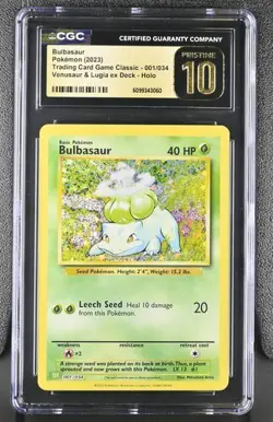 Bulbasaur *CGC PRISTINE 15* Holo *Classic Collection* #1 * Pokemon - Image 1
