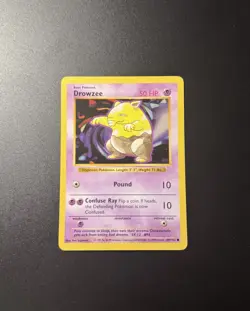 Pokemon Drowzee 49/102 Shadowless Base Set WOTC 1999 Vintage - Image 1