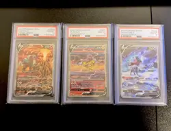 PSA 10 Set! Entei V GG36, Suicune V GG38, Raikou V GG41, Crown Zenith Pokemon - Image 1