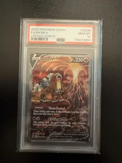 PSA 10 Set! Entei V GG36, Suicune V GG38, Raikou V GG41, Crown Zenith Pokemon - Image 2