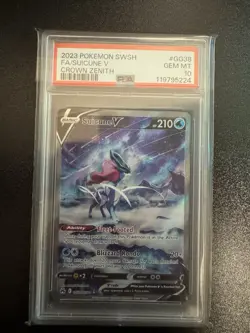 PSA 10 Set! Entei V GG36, Suicune V GG38, Raikou V GG41, Crown Zenith Pokemon - Image 4