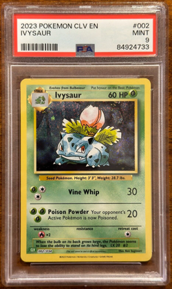 PSA 9 Mint Ivysaur 002/034 CLV TCG Classic Holo 2023 Pokemon - Image 1