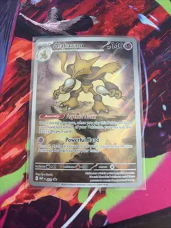 Pokemon MEP 009 - Black Star Promo Alakazam Full Art - NM - Image 1