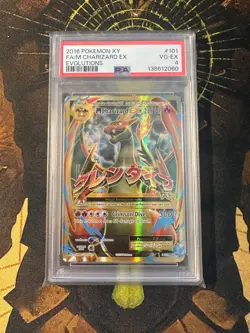 Pokemon M Charizard ex 101/108 Evolutions Full Art PSA 4 - Image 1