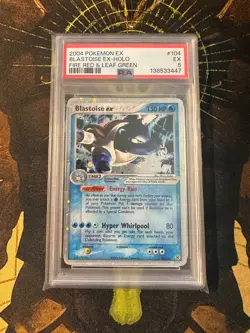 Pokemon Blastoise ex 104/112 Fire Red Leaf Green PSA 5 - Image 1