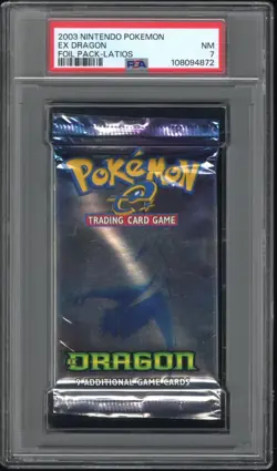 Pokemon 2003 EX Dragon Foil Pack Booster Latios PSA 7 - NM - Image 1