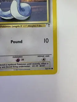 Dratini Non-Holo Common 72/110 Pokemon TCG Legendary Collection WOTC Vintage LP - Image 4