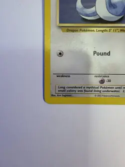 Dratini Non-Holo Common 72/110 Pokemon TCG Legendary Collection WOTC Vintage LP - Image 5