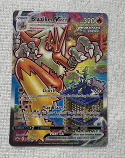 Blaziken 320 HP Rapid Strike VMAX Pokemon TCG Chilling Reign Ultra Rare Holo 320 - Image 1