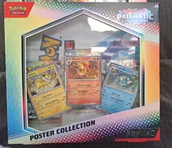 Pokemon TCG: Scarlet & Violet Prismatic Evolutions Poster Collection Box SEALED - Image 1