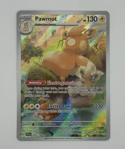 Pawmot 209/198 Pokemon Scarlet & Violet Base Set Holo Illustration Rare NM - Image 1