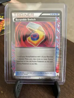 Pokemon TCG Trainer Scramble Switch 129/135 Holo Ace NM Condition - Image 1
