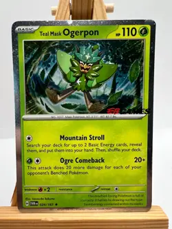 Pokemon Twilight Masquerade - 024/167 Teal Mask Ogerpon - EG Games Stamped Promo - Image 1