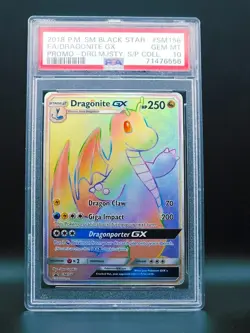 PSA 10 Pokemon Dragonite GX Dragon Majesty Black Star Promo SM156 GEM MINT - Image 1