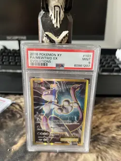 Pokemon XY Evolutions Mewtwo EX 2016 FA #103 PSA 9 Mint - Image 1