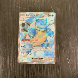 Blastoise ex Full Art 184/165 Scarlet Violet 151 Pokemon TCG - Image 1
