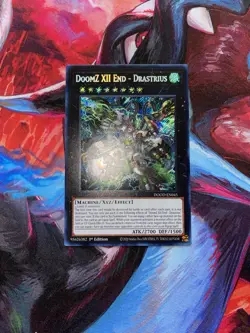 Yugioh! DoomZ XII End - Drastrius DOOD-EN045 Secret Rare 1st Edition NM - Image 1