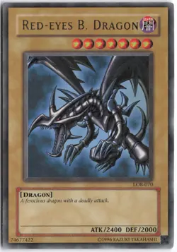 Yugioh - Red-Eyes B. Dragon LOB-070 Unlimited - The Legend of Blue Eyes White Dr - Image 1