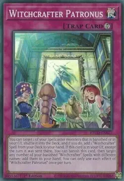 Yugioh! Witchcrafter Patronus - ETCO-EN077 - Super Rare - 1st Edition Near Mint - Image 1