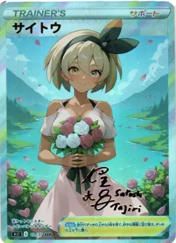 BEA VALENTINE Trainer Holographic Goddess Custom Art Anime Collectible Card - Image 1