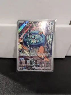 Pokemon Squirtle TCG Full Art Holo Card 148/142 Stellar Crown Illustration Rare - Image 1