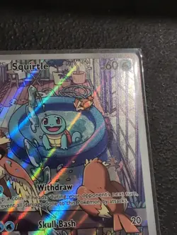 Pokemon Squirtle TCG Full Art Holo Card 148/142 Stellar Crown Illustration Rare - Image 3