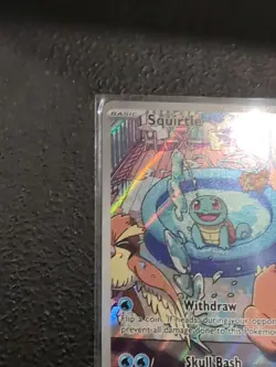 Pokemon Squirtle TCG Full Art Holo Card 148/142 Stellar Crown Illustration Rare - Image 4