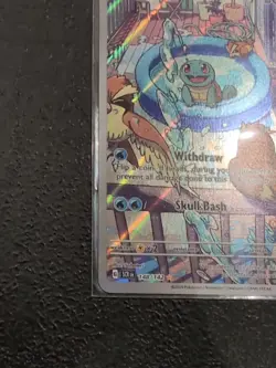 Pokemon Squirtle TCG Full Art Holo Card 148/142 Stellar Crown Illustration Rare - Image 5
