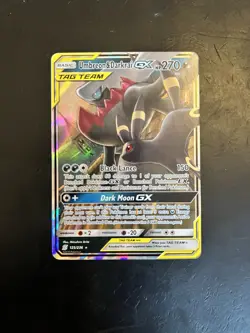 Pokemon TCG Umbreon & Darkrai GX Card Unified Minds Ultra Rare 125/236 - Image 1