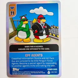 Club Penguin Card Jitsu EPF Agents Power Card 149/150 Topps Disney - Image 1