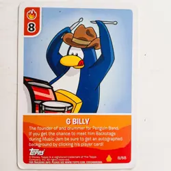 Club Penguin Card Jitsu Fire G Billy 8/68 Topps Disney - Image 1