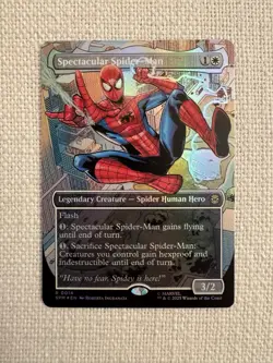 Spectacular Spider-Man (Borderless) (Foil) - Spider-Man MTG (R0014) - NM - Image 1
