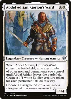 MTG UC REGULAR CLB: BALDUR'S GATE NM - ABDEL ADRIAN, GORION'S WARD 002/361 - Image 1