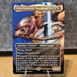 MTG Arna Kennerud, Skycaptain Modern Horizons 3 Borderless Mythic #371 NM Fresh - Image 1