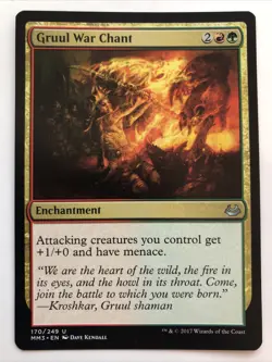 MTG Modern Masters 2017 Gruul War Chant 170/249 LP - Image 1