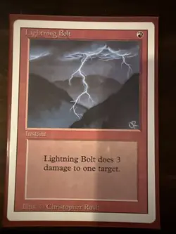 Lightning Bolt MTG Core Set 4th Edition Regular - Image 1