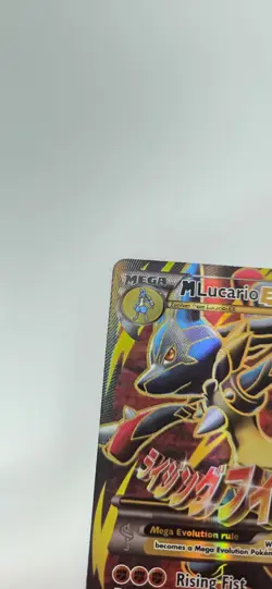 NM Pokemon TCG M Lucario EX Holo Full Art Ultra Rare Card 55a/111 - Image 5