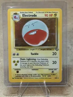 Pokemon Electrode Jungle Holo Rare Unlimited 90 HP 2/64 English Card - Image 1