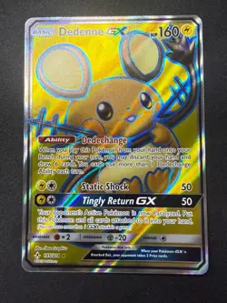 Dedenne GX 195/214 | Unbroken Bonds Full Art Ultra Rare Holo | Pokemon Card | NM - Image 1