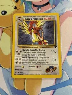 # Koga's Pidgeotto Gym Challenge 27/132 Rare Unlimited WoTC Pokemon 2000 LP - Image 1