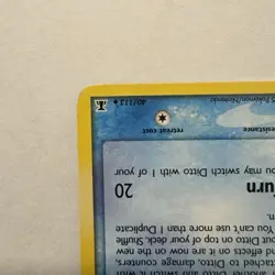 Pokemon TCG Ditto (Squirtle) 40/113 Delta Species NON HOLO MP - Image 5