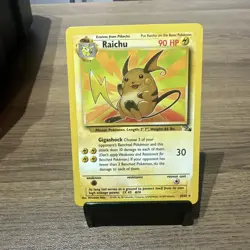 Raichu 29/62 Fossil Non Holo Rare Pokemon TCG Cards WOTC Vintage Nintendo LP - Image 1