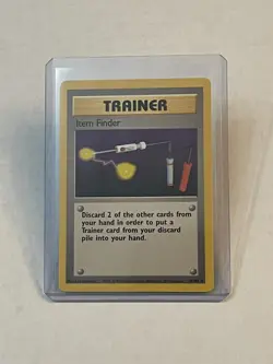 VTG Pokemon TCG Item Finder 74/102 Base Set Non Holo Rare Unlimited WOTC 1999 LP - Image 1