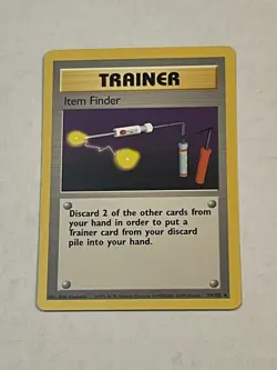 VTG Pokemon TCG Item Finder 74/102 Base Set Non Holo Rare Unlimited WOTC 1999 LP - Image 3