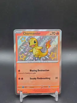 Charmander 109/091 Paldean Fates Baby Shiny NM Pokemon Card - Image 1