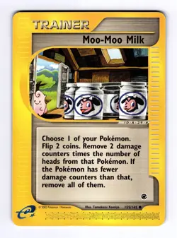 Moo-Moo Milk Expedition #155 (2002) Common NM Pokemon - Image 1
